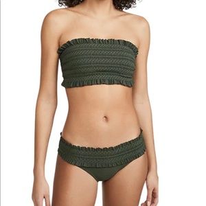 Tory Burch  Olive Green Costa Bikini size small